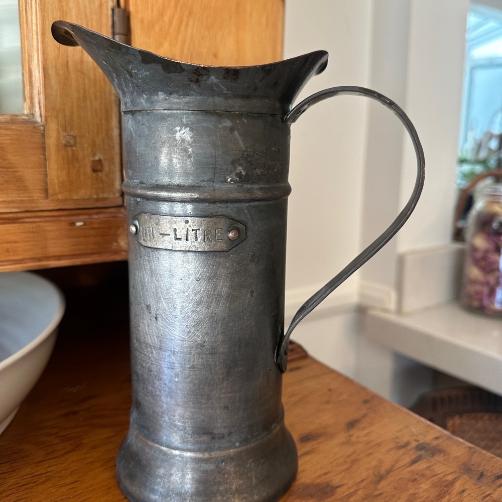 Vintage Metal Pitcher Italian - Picture 4 of 7